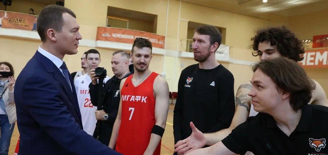 Министр спорта РФ Михаил Дегтярёв посетил Московскую государственную академию физической культуры